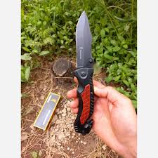 چاقو برونینگ مشکی 20 سانت دسته چوب شیشه شکن تاشو چاقو Browning