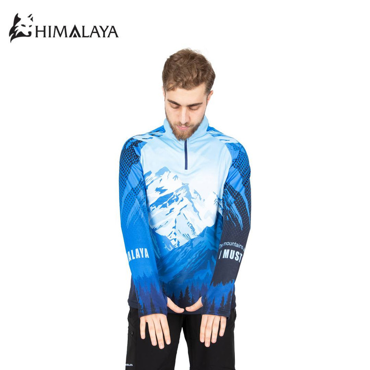 تیشرت بلوز نیمزیپ طرح اورست HIMALAYA میکرو پلار